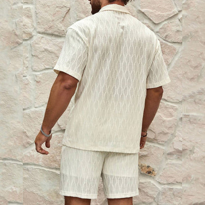 Casual Two Pieces Shirt And Shorts