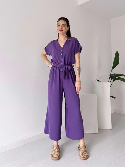 V-neck Jumpsuit