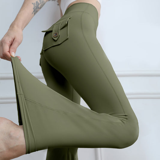 Yoga Flared Pants With Pockets