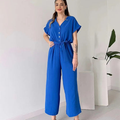 V-neck Jumpsuit