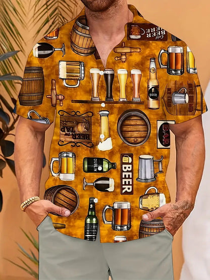 Personalized Beer Short-sleeved Shirt