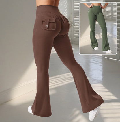 Yoga Flared Pants With Pockets