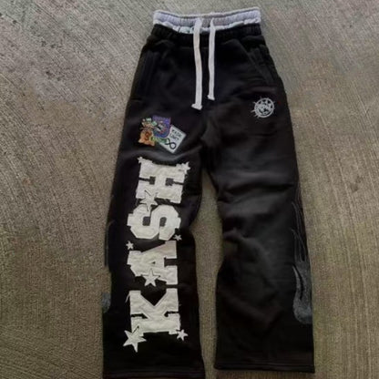 Embroidery Casual Pants